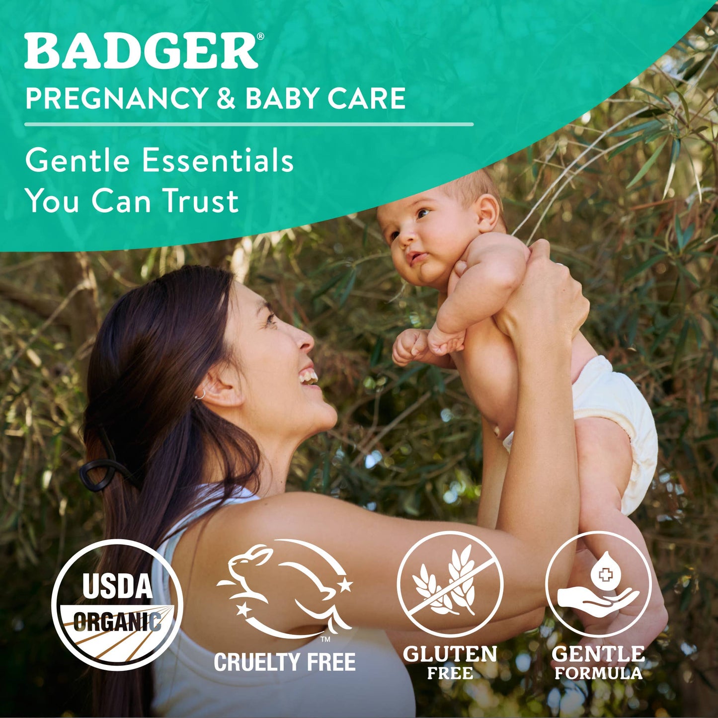 Badger - Badger Baby Balm, Soothes Diaper Rash, Cradle Cap & Dry Skin