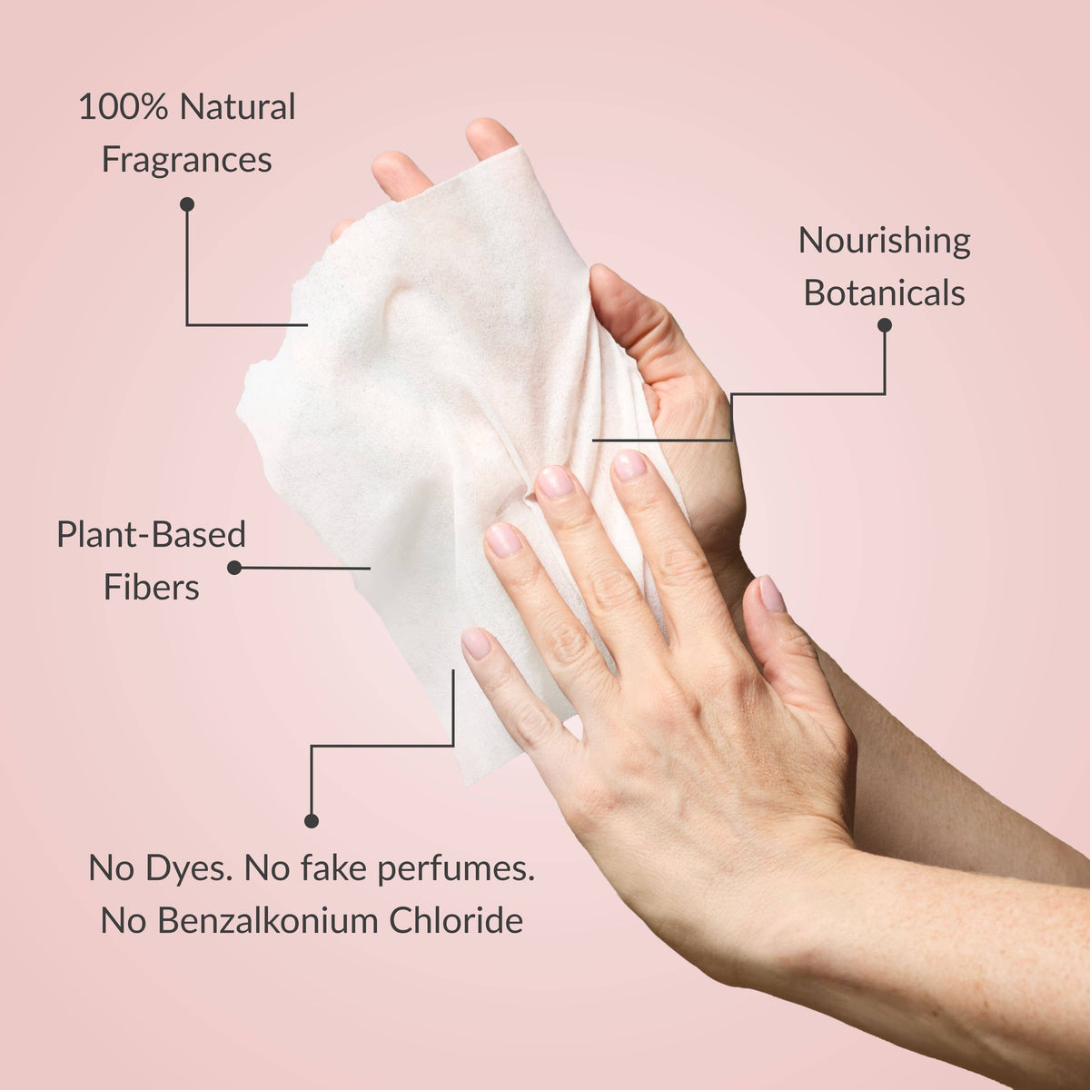 Noshinku - Lavender Nourishing Hand Sanitizing Travel Wipes