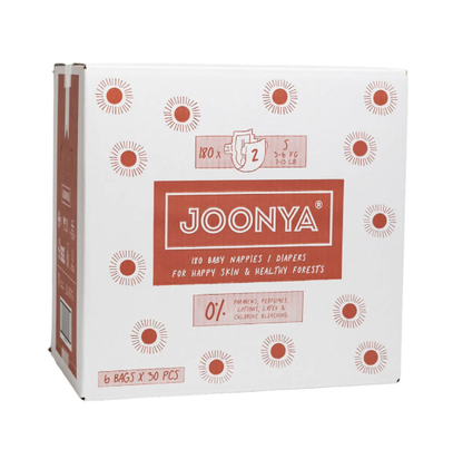 Joonya Diapers Size 2 S (7-13 lb) - 1 Bag of 30
