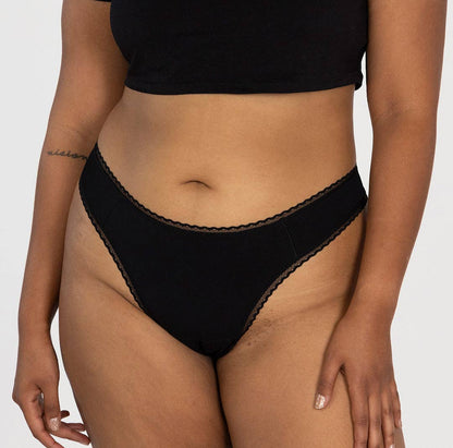 Organic Cotton Mid Rise Thong