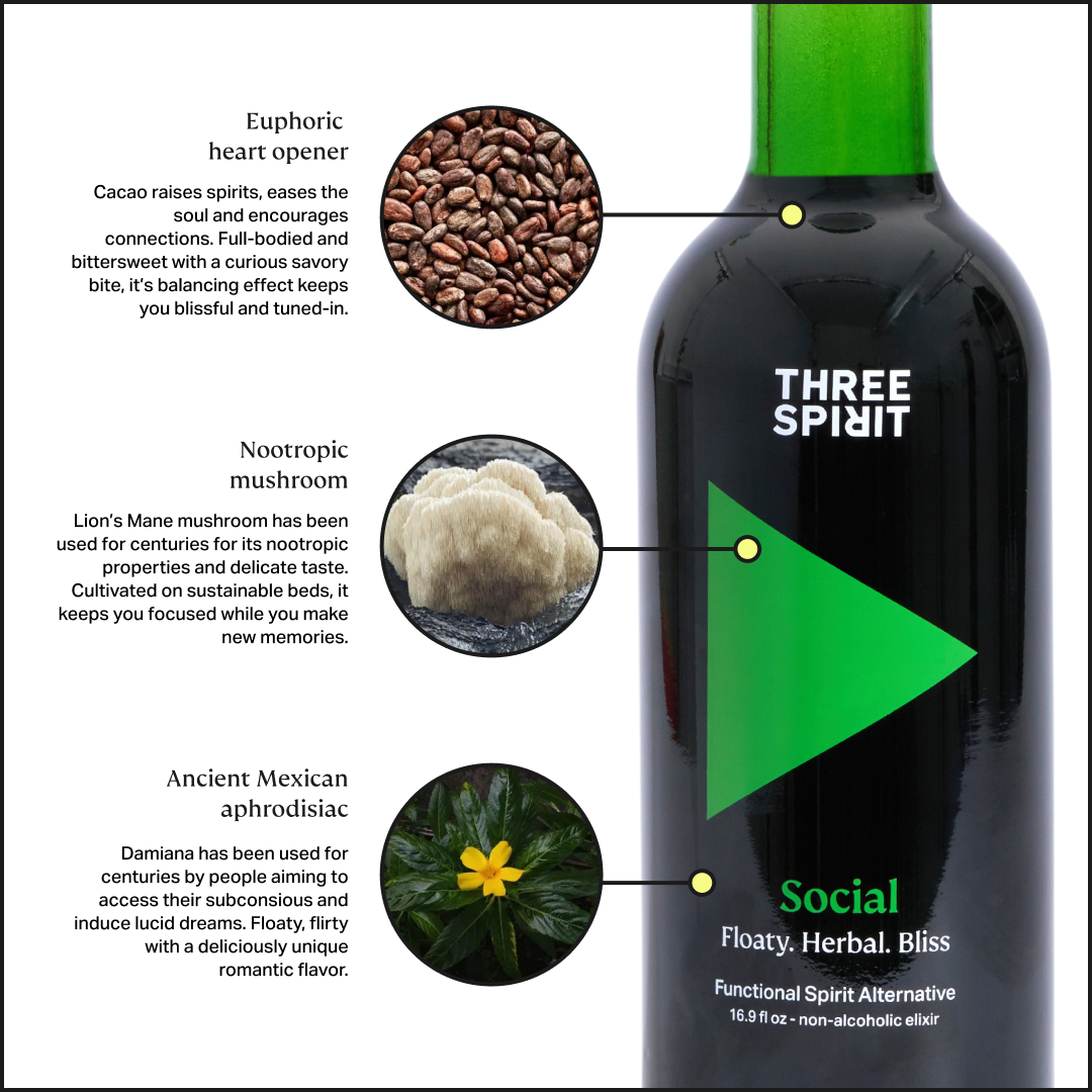 Three Spirit Social | Functional Non Alcoholic Spirit