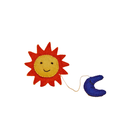Wool Sun & Moon Cat Toy
