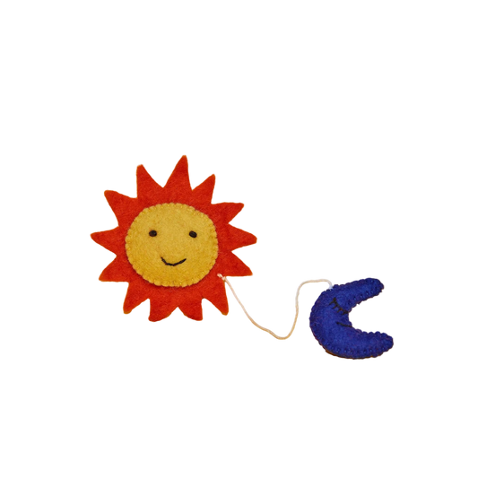 Wool Sun & Moon Cat Toy by Ware of the Dog