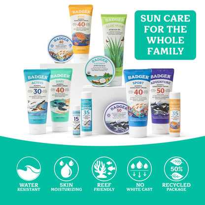 Badger - Badger Mineral Baby Sunscreen Cream SPF 40 with Zinc Oxide