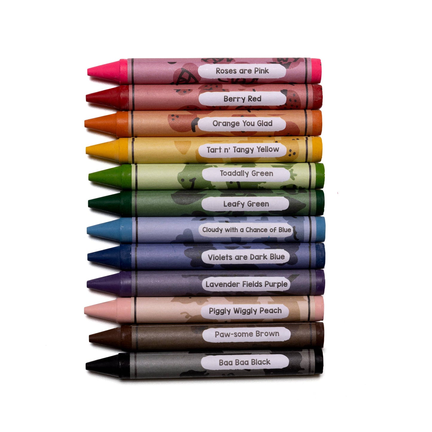 123 Farm - 12 Beeswax Crayons – Non-Toxic, Kid-Friendly Design