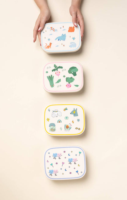 STAINLESS STEEL LUNCHBOX with compartments Funky Dogs