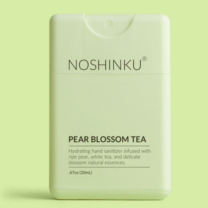 Noshinku - Refillable Pear Blossom Tea Hydrating Pocket Hand Sanitizer