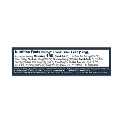Patagonia Provisions - Tinned Fish - Lemon Herb Mussels