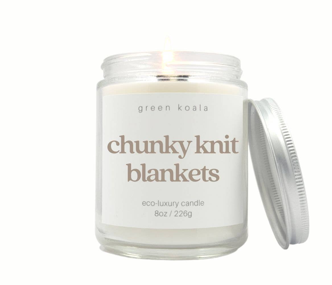 Chunky Knit Blanket 8oz Eco-Luxury Candle