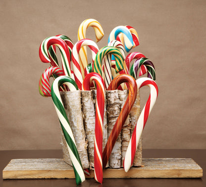 Organic Hand-Spun Jumbo Candy Cane - Mint - 1.75 oz