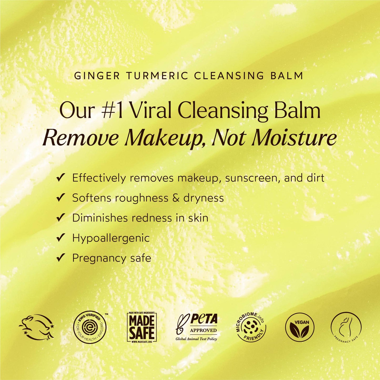 Ginger Turmeric Makeup Removing Cleansing Balm