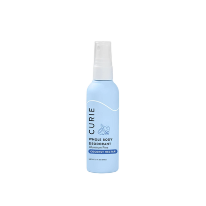 Aluminum Free Whole Body Deodorant Spray Coconut Nectar by Curie