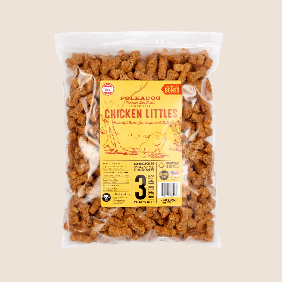 Polkadog - Bulk: Chicken Littles (Bone Shaped) - 5LB - Dog Treats