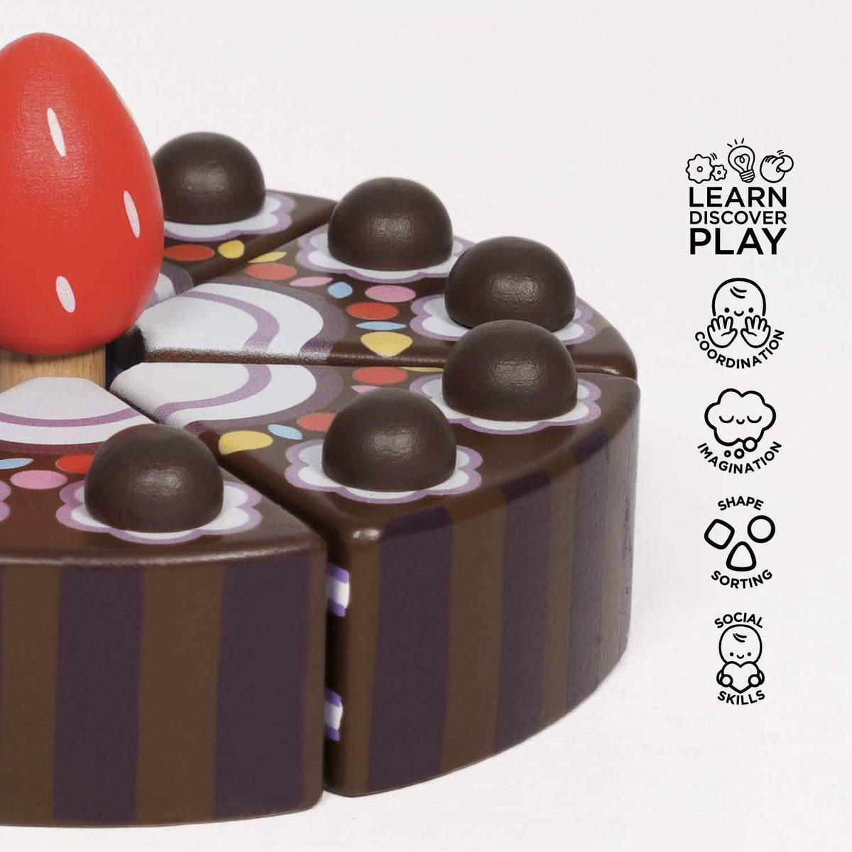 Le Toy Van, Inc. - Chocolate Gateau Sliceable Cake