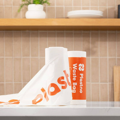 Plastno - Compostable Trash Bags 13 Gallon (30 Bags)