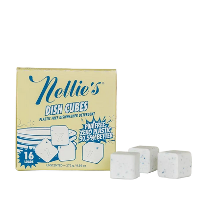 Dish Cubes, Pre-Measured Dishwasher Detergent 16 Load by Nellie's Clean