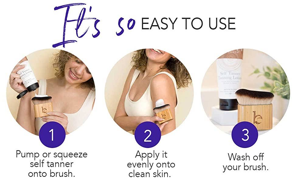 Beauty By Earth - Self Tanner Application Kabuki Body Blending Brush