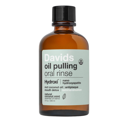 Hydroxi™ oil pulling oral rinse w/ nano hydroxyapatite