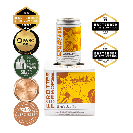 For Bitter For Worse - Eva's spritz cans nonalcoholic cocktail mocktail Dry January