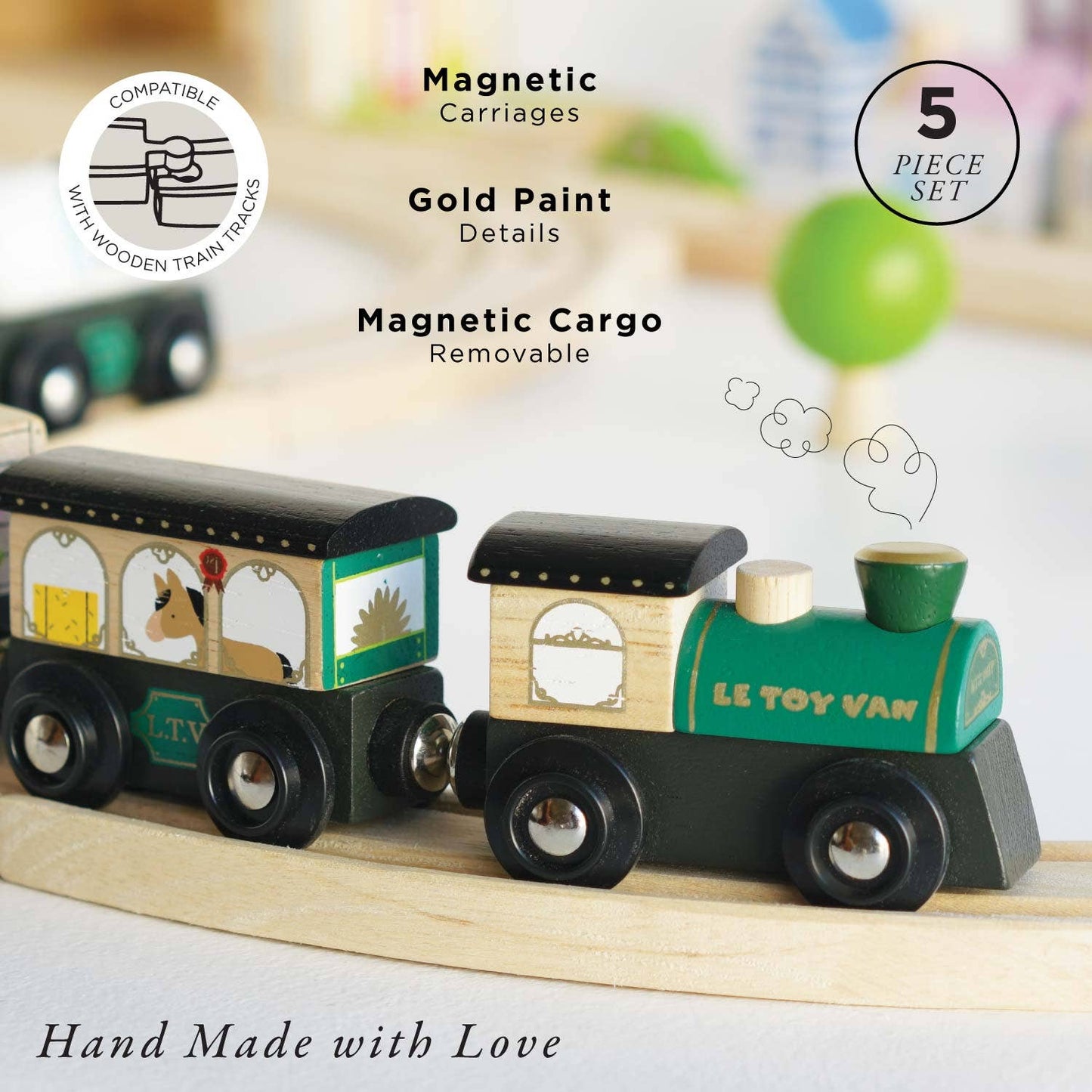 Le Toy Van, Inc. - Great Green Train & Goods Wagons