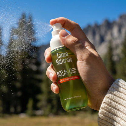 Luna Naturals - Bug & Tick Repellent Spray | Lemon & Eucalyptus Oil | 120ml