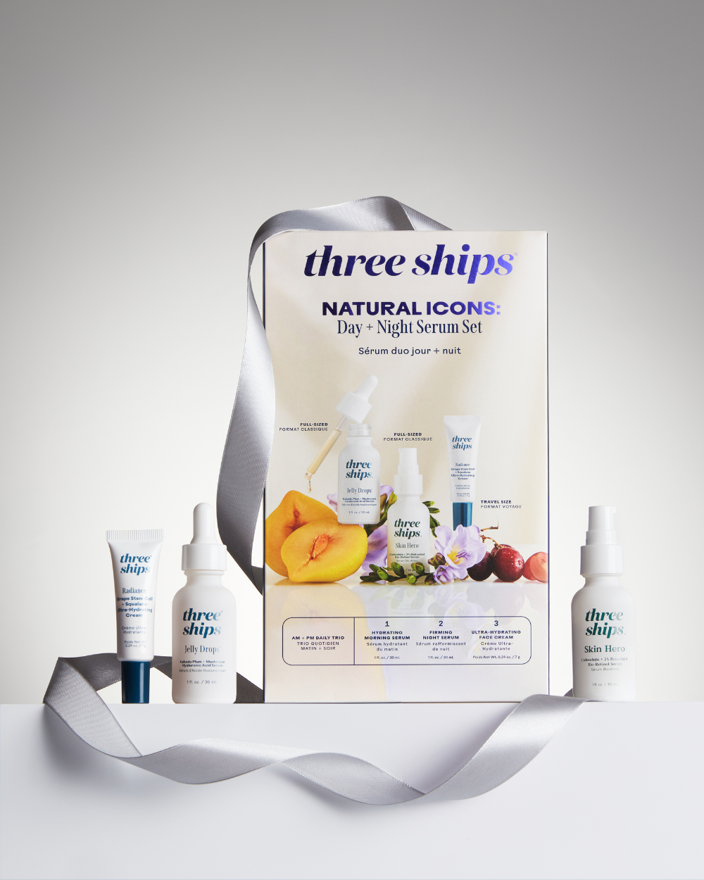 Three Ships Natural Icons: Day + Night Serum Set