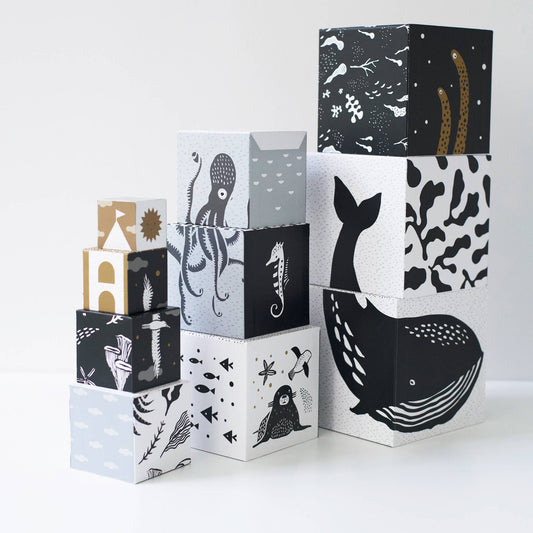 Wee Gallery - Nesting Blocks - Ocean Animals