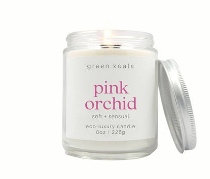 Green Koala - Pink Orchid 8oz Eco-Luxury Candle