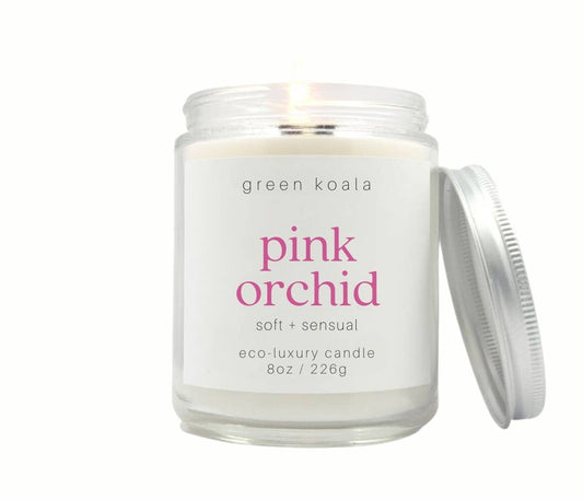 Green Koala - Pink Orchid 8oz Eco-Luxury Candle