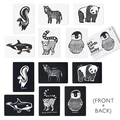 Wee Gallery - Art Cards for Baby - Black and White Animals