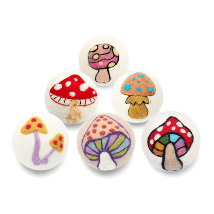 Ethical Global - Mushrooms: Eco Wool Dryer Balls Fair Trade