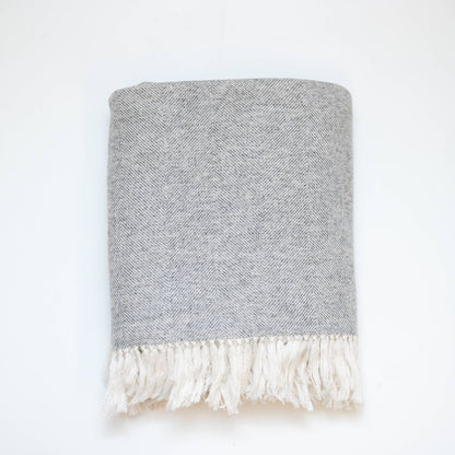 Christmas Luxury Herringbone Cashmere Blanket Throw RCLJ