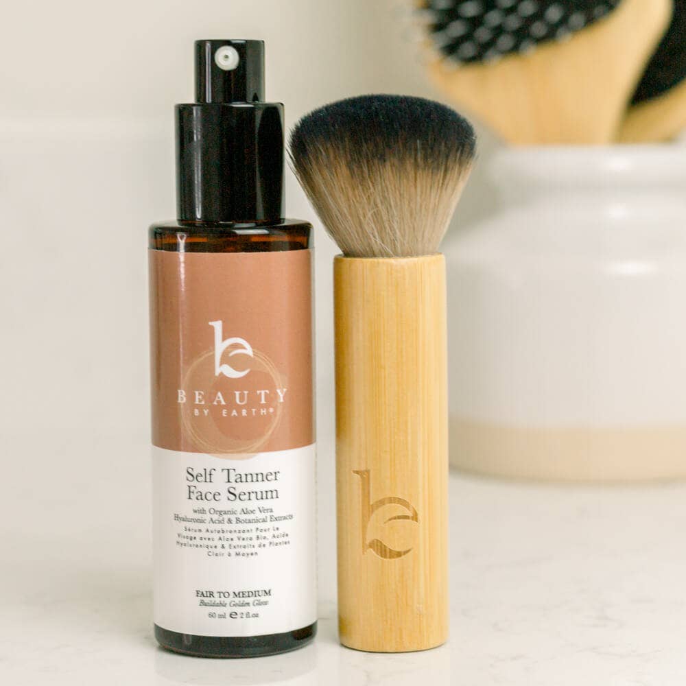 Beauty By Earth - Self Tanner Kabuki Facial Tan Application Brush