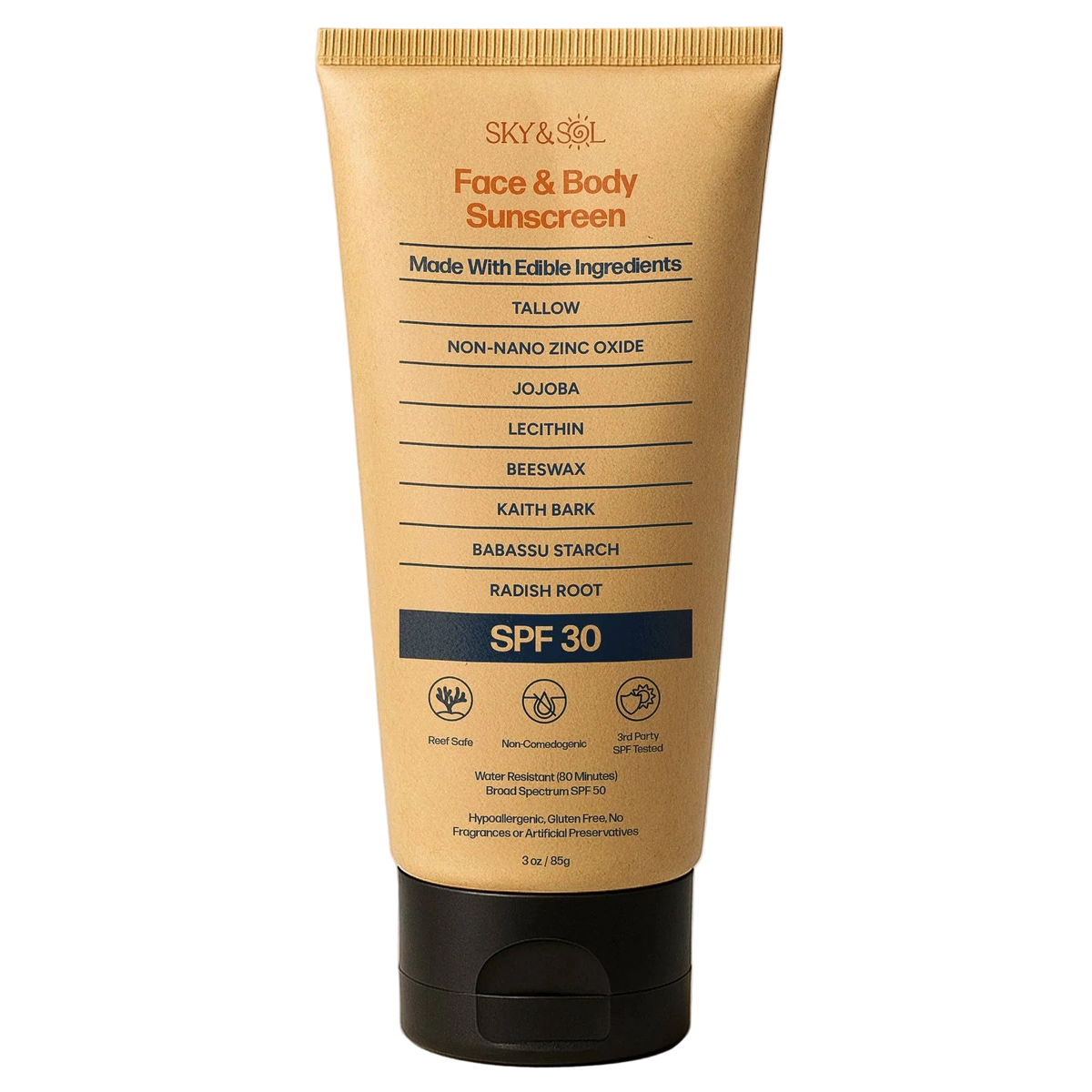 Tallow Face & Body Sunscreen SPF 30 by Sky and Sol