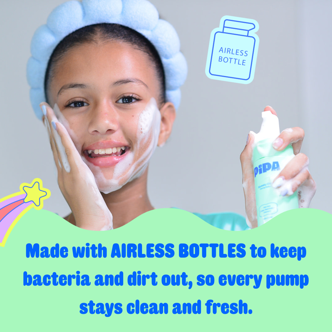 Pipa Skin Care - Pipa Squeaky Clean Cleanser Gentle Foam Face Wash for Kids
