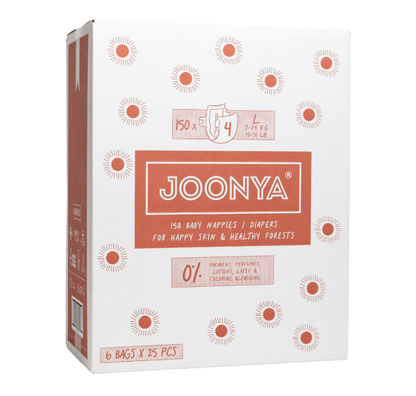 Joonya Diapers Size 4 L (15-31 lb) - 1 Bag of 25