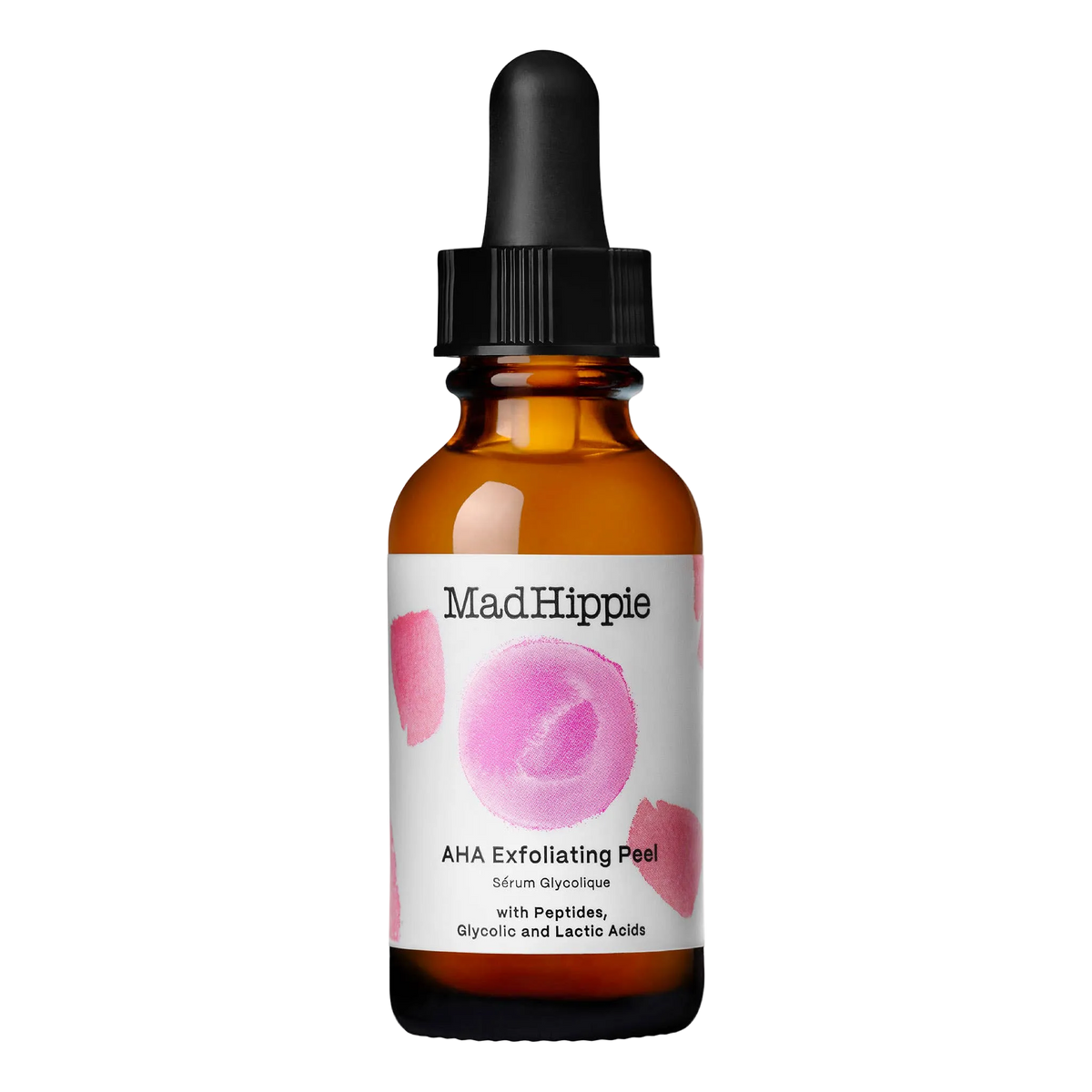 AHA Exfoliating Peel -Peptides, Hyaluronic Acid, Niacinamide by Mad Hippie