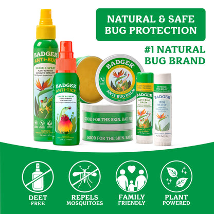 Badger - Badger Tick Spray, All Natural Tick Repellent, Deet-Free