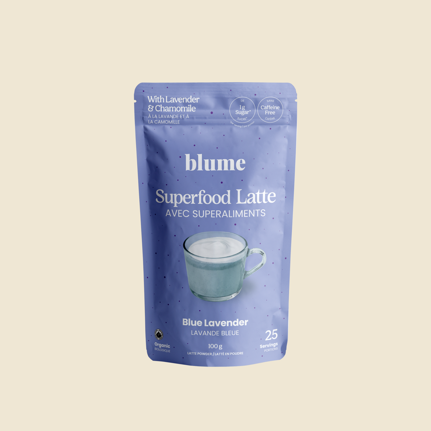 Blume - Superfood Latte Powder, Blue Lavender