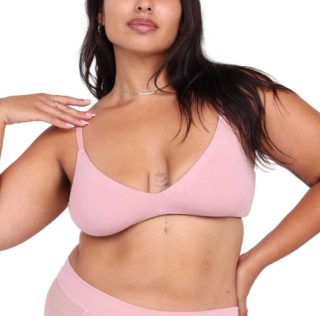 Organic Cotton Triangle Bralette by La Coochie