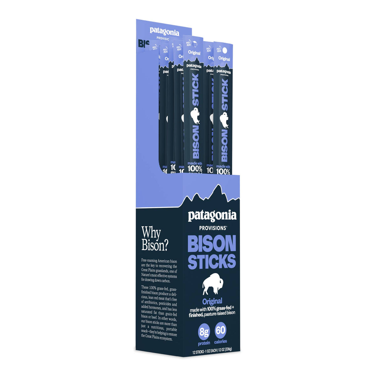 Patagonia Provisions - Bison Sticks Singles - Original - Grass-Fed and Finished (1 Stick)