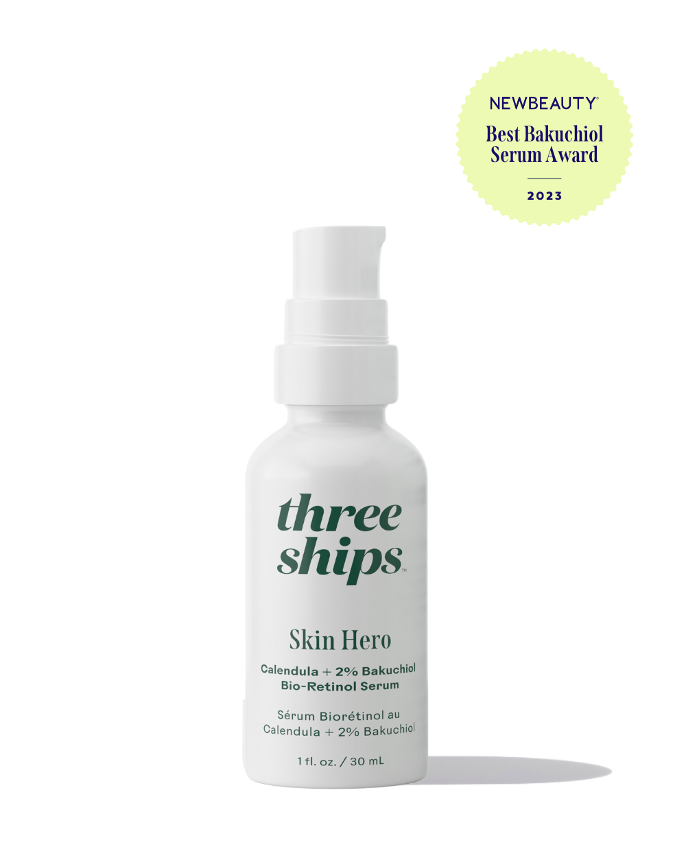 Three Ships - TESTER - SkinHero Calendula + 2% Bakuchiol Bio-Retinol Serum - NOT FOR RESALE