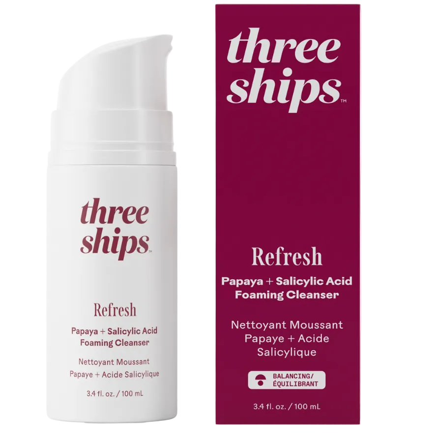 Refresh Papaya + Salicylic Acid Foaming Cleanser by Three Ships
