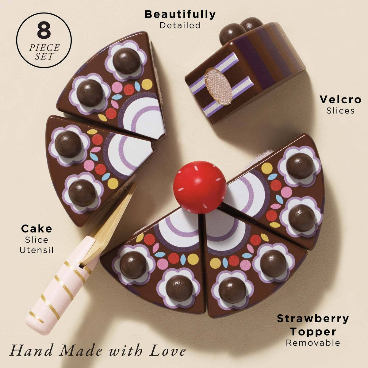 Le Toy Van, Inc. - Chocolate Gateau Sliceable Cake