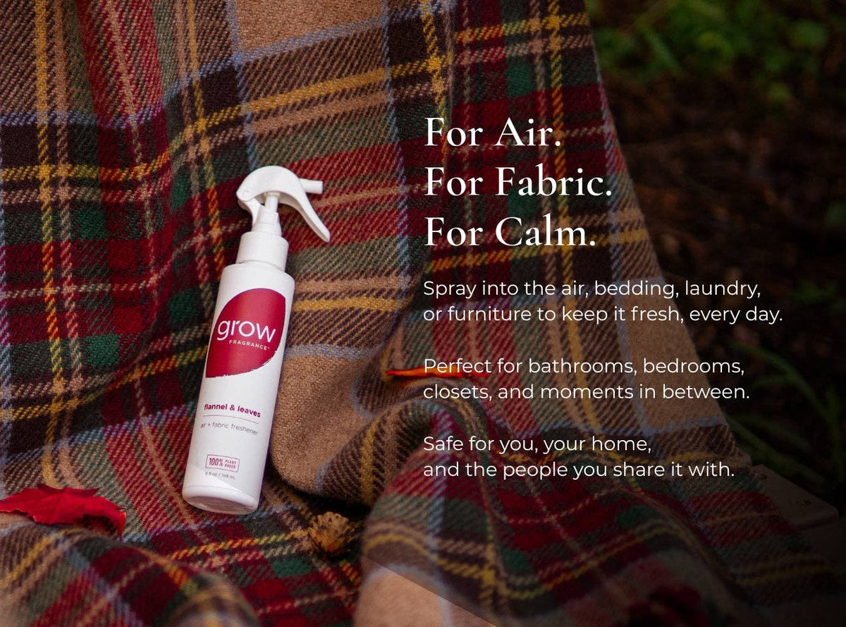Grow Fragrance - Flannel & Leaves Air + Fabric Spray