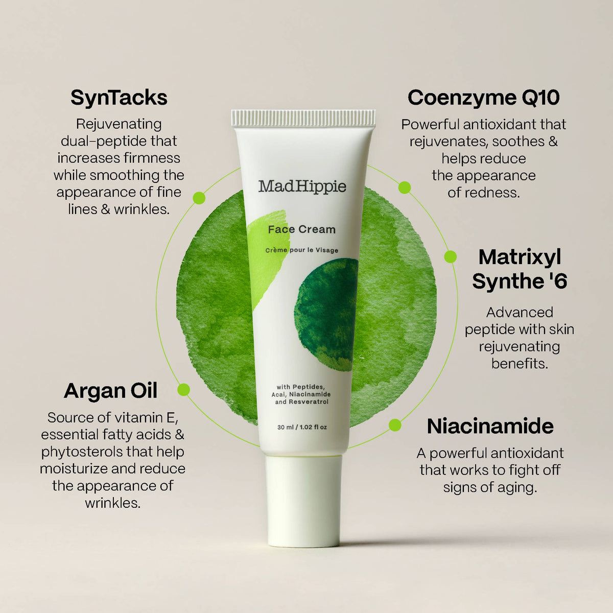 Mad Hippie - Face Cream -Age-Defying Face Moisturizer & Skin Tightening