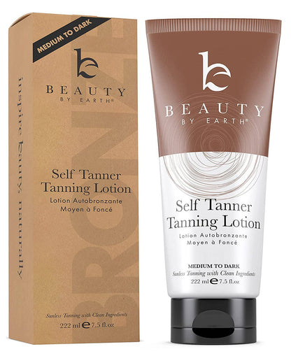Beauty By Earth - Self Tanner Body Lotion 7.5oz, (2 Shades)