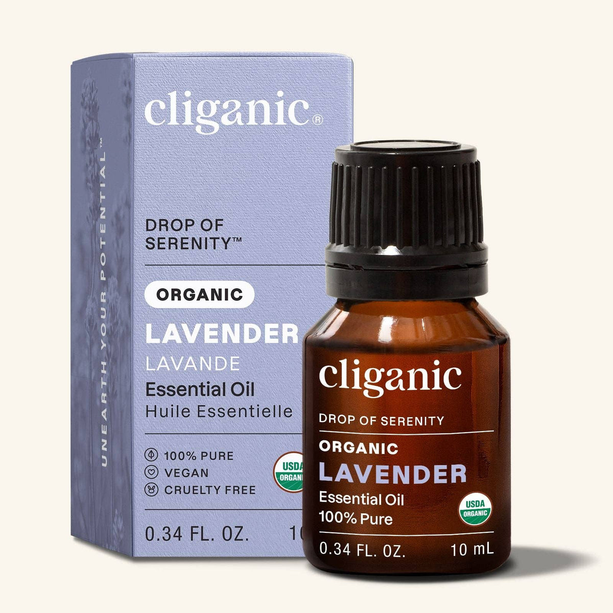 Cliganic - Organic Lavender Essential Oil 10ml