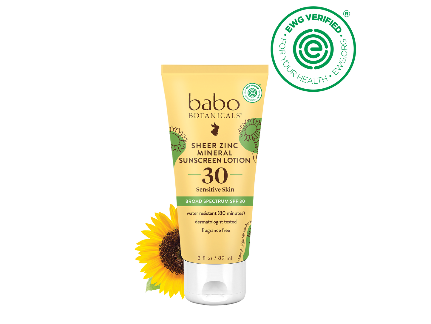 Babo Botanicals - Sheer Zinc Mineral Sunscreen Lotion SPF30