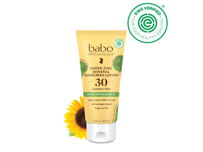 Babo Botanicals - Sheer Zinc Mineral Sunscreen Lotion SPF30